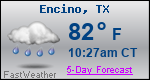 Weather Forecast for Encino, TX