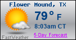 Weather Forecast for Flower Mound, TX