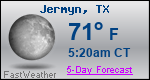 Weather Forecast for Jermyn, TX