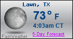 Weather Forecast for Lawn, TX
