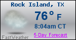 Weather Forecast for Rock Island, TX