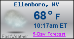 Weather Forecast for Ellenboro, WV