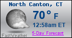 Weather Forecast for North Canton, CT