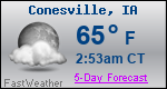 Weather Forecast for Conesville, IA
