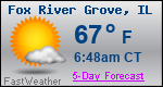 Weather Forecast for Fox River Grove, IL
