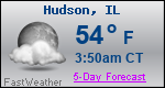 Weather Forecast for Hudson, IL