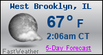 Weather Forecast for West Brooklyn, IL
