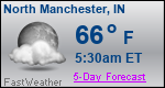 Weather Forecast for North Manchester, IN