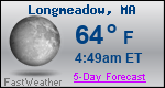 Weather Forecast for Longmeadow, MA