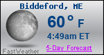 Weather Forecast for Biddeford, ME