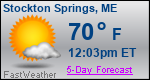 Weather Forecast for Stockton Springs, ME