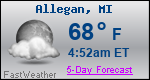 Weather Forecast for Allegan, MI