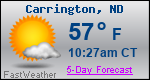Weather Forecast for Carrington, ND