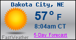 Weather Forecast for Dakota City, NE