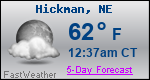 Weather Forecast for Hickman, NE