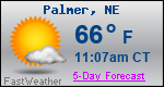 Weather Forecast for Palmer, NE