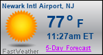 Weather Forecast for Newark International Airport, NJ