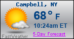 Weather Forecast for Campbell, NY