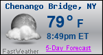 Weather Forecast for Chenango Bridge, NY