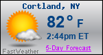 Weather Forecast for Cortland, NY