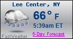 Weather Forecast for Lee Center, NY