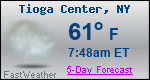 Weather Forecast for Tioga Center, NY