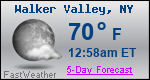 Weather Forecast for Walker Valley, NY