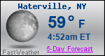 Weather Forecast for Waterville, NY