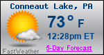 Weather Forecast for Conneaut Lake, PA