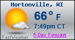 Weather Forecast for Hortonville, WI