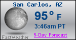 Weather Forecast for San Carlos, AZ