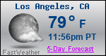 Weather Forecast for Los Angeles, CA