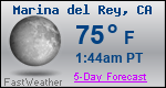 Weather Forecast for Marina del Rey, CA