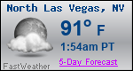 Weather Forecast for North Las Vegas, NV