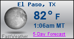 Weather Forecast for El Paso, TX