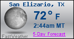 Weather Forecast for San Elizario, TX