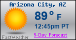 Weather Forecast for Arizona City, AZ