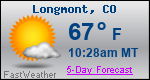 Weather Forecast for Longmont, CO