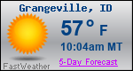 Weather Forecast for Grangeville, ID
