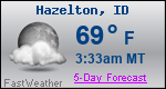 Weather Forecast for Hazelton, ID