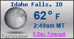 Weather Forecast for Idaho Falls, ID