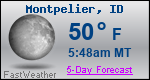 Weather Forecast for Montpelier, ID
