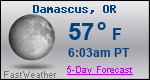 Weather Forecast for Damascus, OR