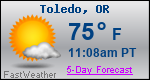 Weather Forecast for Toledo, OR