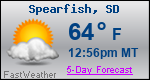 Weather Forecast for Spearfish, SD