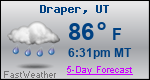 Weather Forecast for Draper, UT