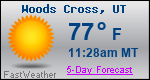 Weather Forecast for Woods Cross, UT