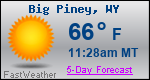 Weather Forecast for Big Piney, WY