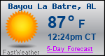 Weather Forecast for Bayou La Batre, AL