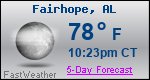 Weather Forecast for Fairhope, AL